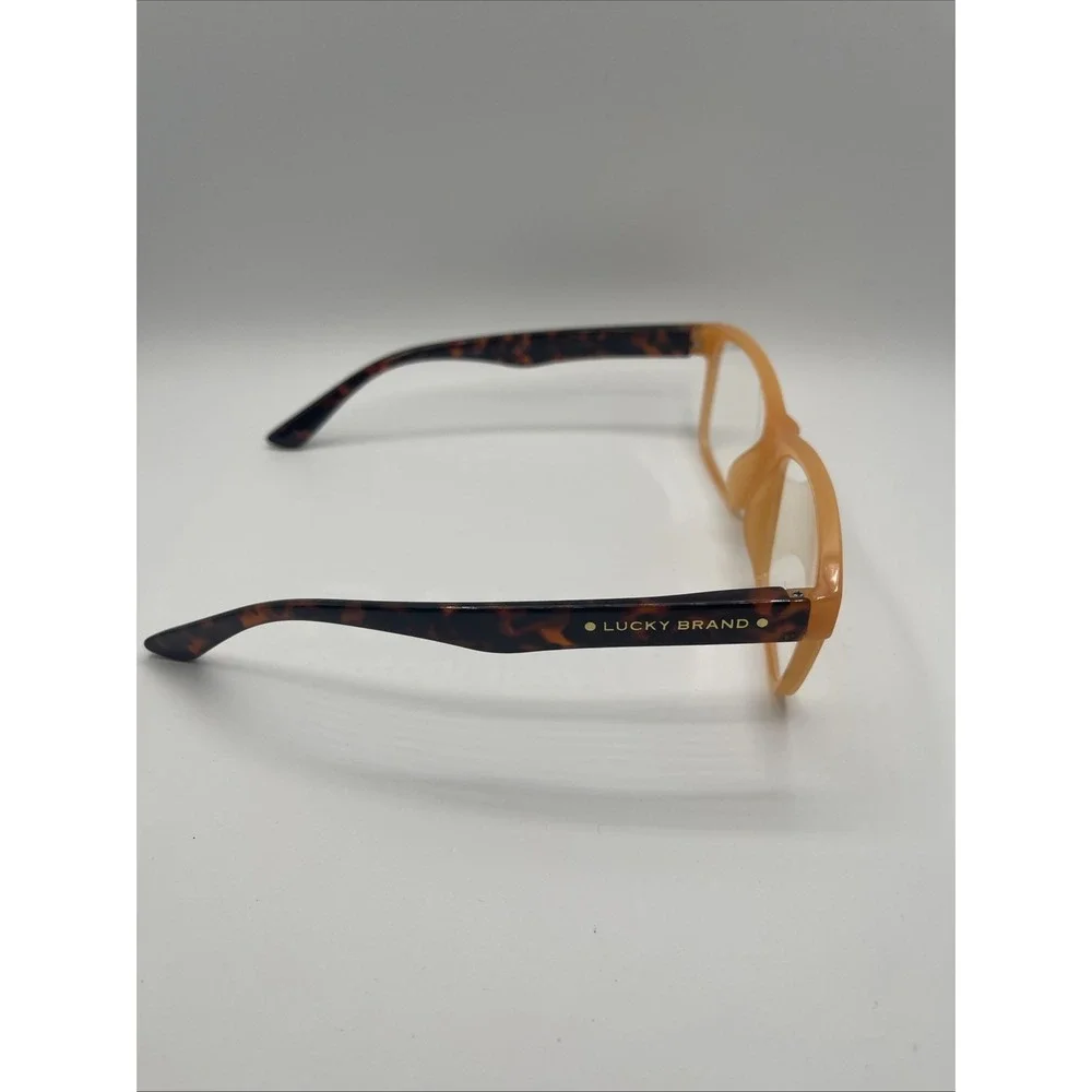 LUCKY BRAND VLBR006 MILKY ORANGE FULL RIM EYEGLASSES FRAMES 55-15-140 #659